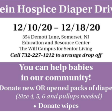 Stein Hospice Hosts Diaper Drive in Support of Central Jersey Diaper Bank
