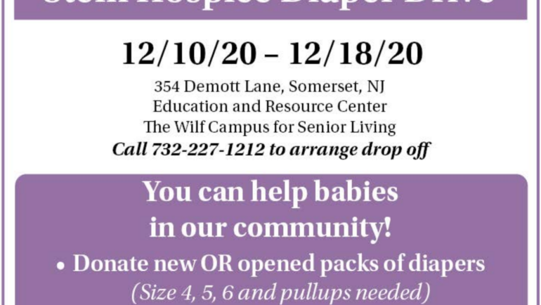 Stein Hospice Hosts Diaper Drive in Support of Central Jersey Diaper Bank