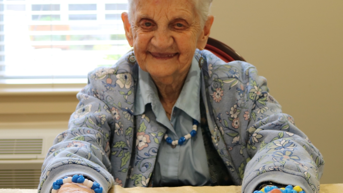 Stein Assisted Living Resident Vivian Goldstein, 93, Raises over $1,000 Beading for Ukraine