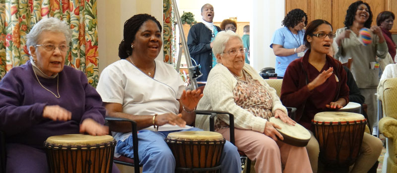 music making at Stein Assisted Living