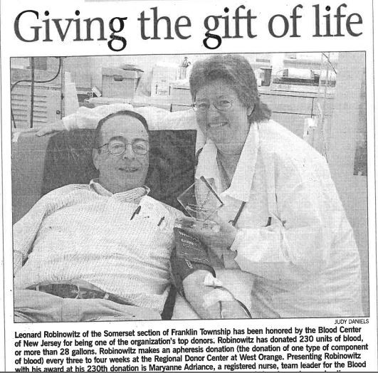 volunteer newspaper clipping