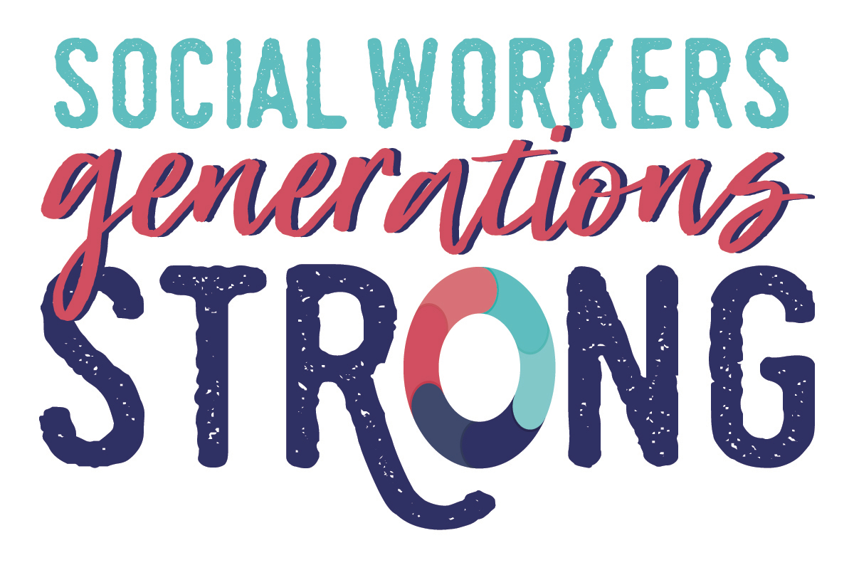 logo that reads: "social workers generations strong"