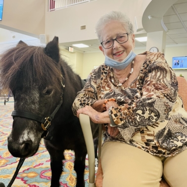 Miniature Horse Draws Smiles from Seniors
