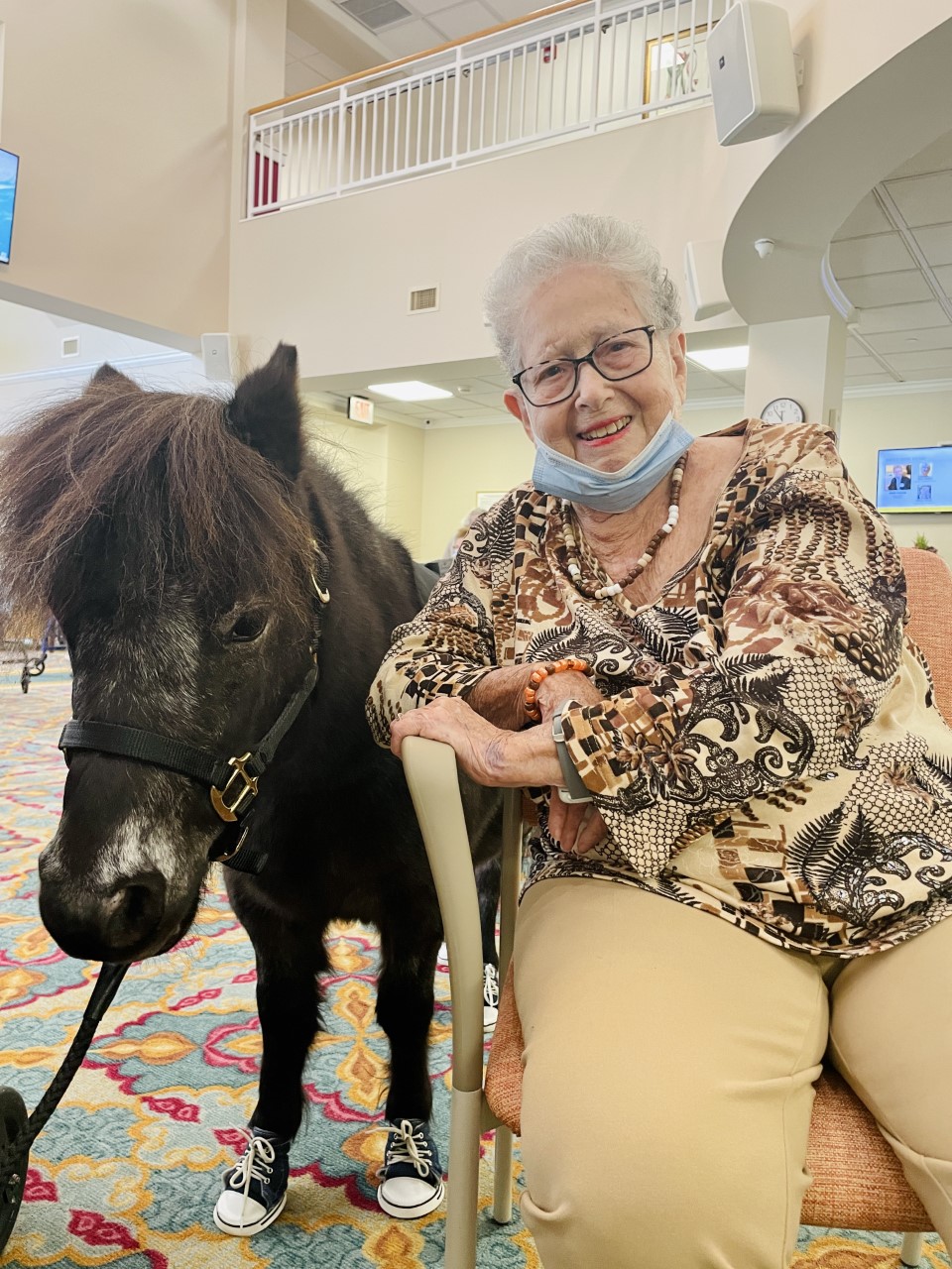 Miniature Horse Draws Smiles from Seniors